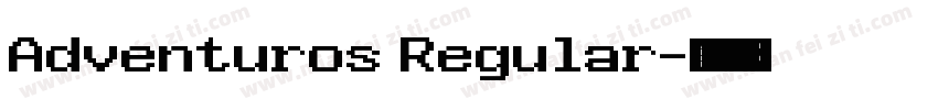 Adventuros Regular字体转换